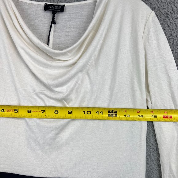 New AJ Armani Jeans White Black Shift Dress size 44 - Picture 7 of 12